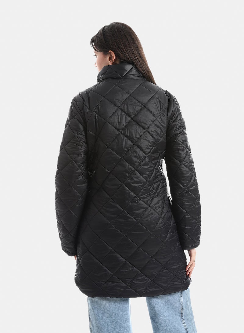 Andora Quilted Puffer Jacket_Black - Image 3
